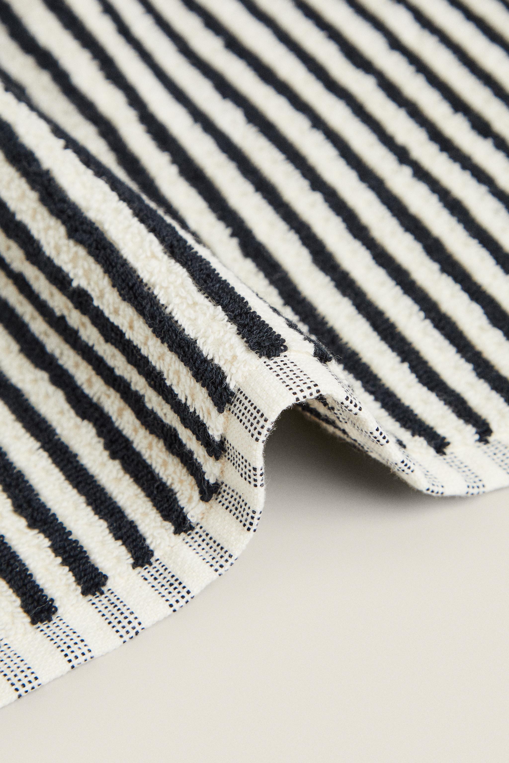 SERVIETTE DE BAIN COTON FIL TEINTÉ